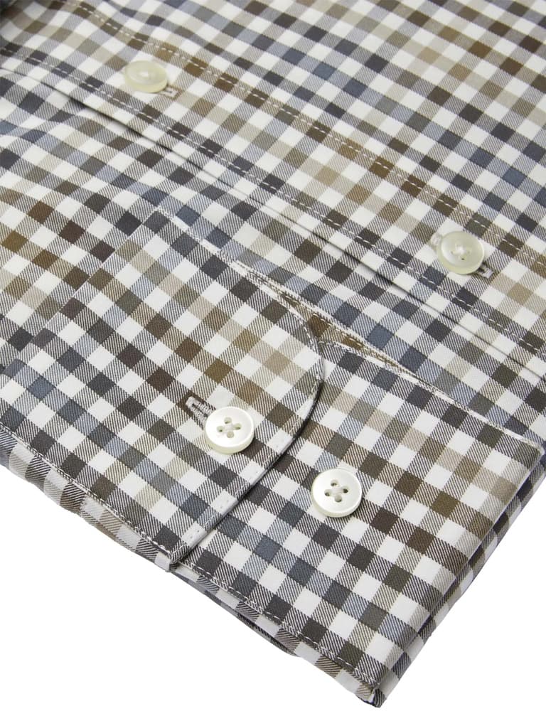 Belmont Regular Fit Shirt Men Leather Brown, view: 3