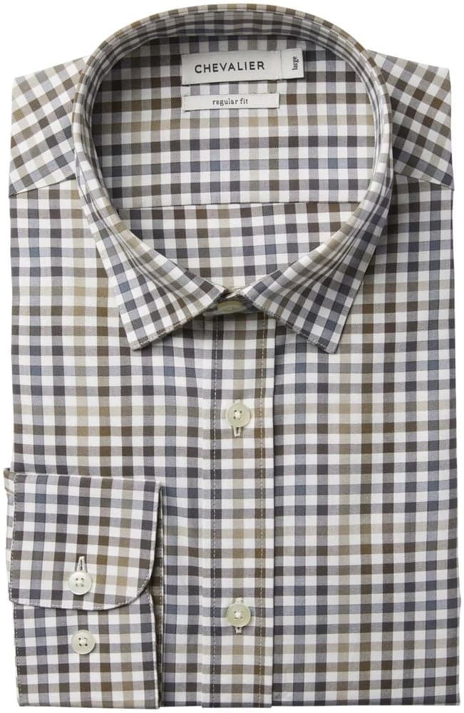 Belmont Regular Fit Shirt Men Leather Brown, view: 1