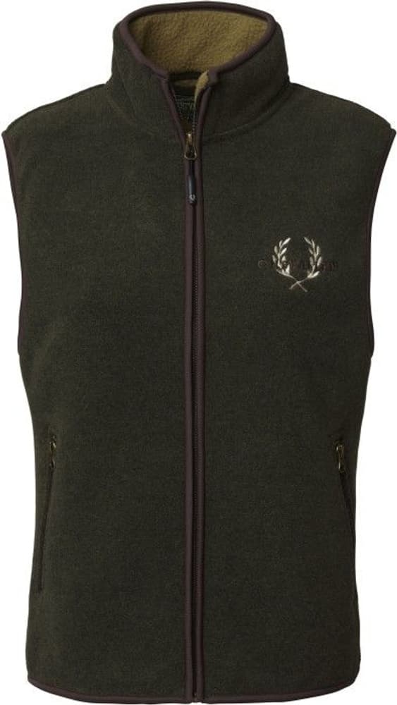 Mainstone Fleece Waistcoat Men Greenmelange, view: 0
