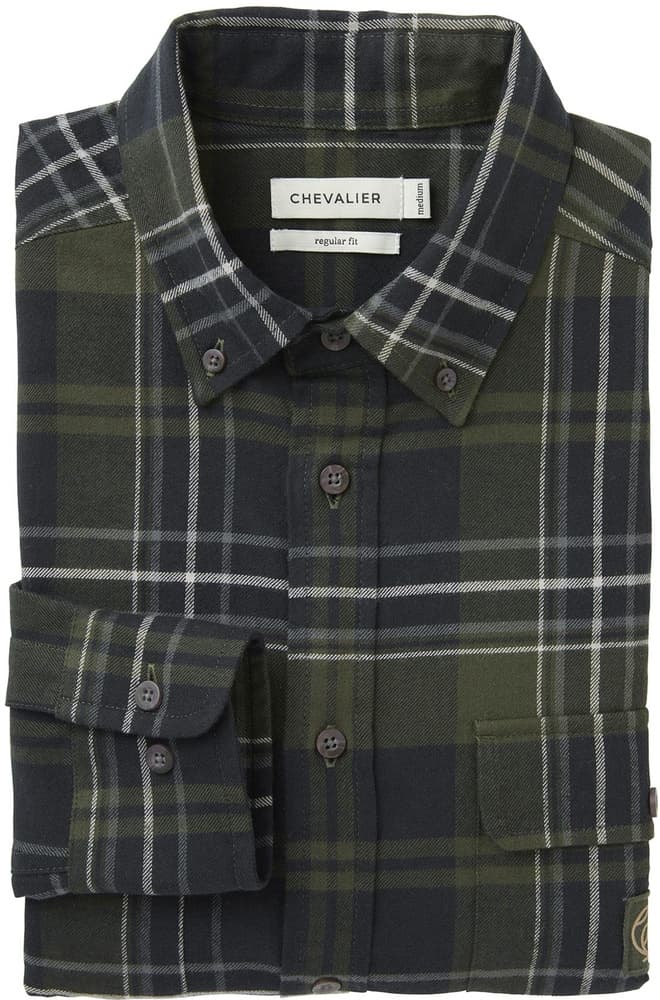 Heron Flannel Shirt Men flanellipaita, vihreä, view: 2