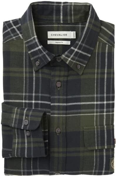 Heron Flannel Shirt Men flanellipaita, vihreä, view: 2