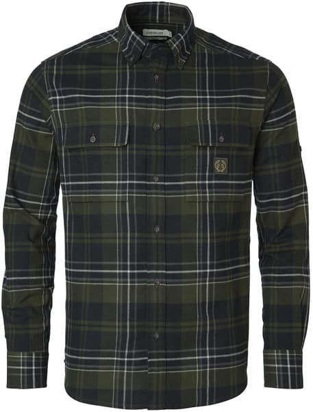 Heron Flannel Shirt Men flanellipaita, vihreä, view: 0