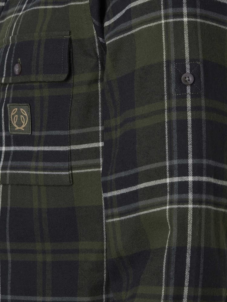 Heron Flannel Shirt Men flanellipaita, vihreä, view: 1