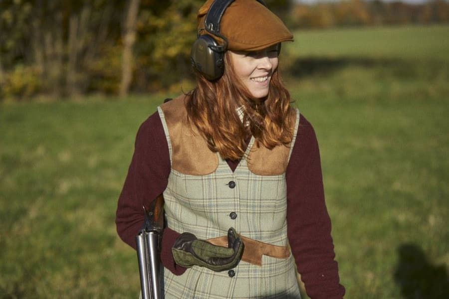 Advie Tweed naisten ampumaliivi, Willow Green Checked, view: 6