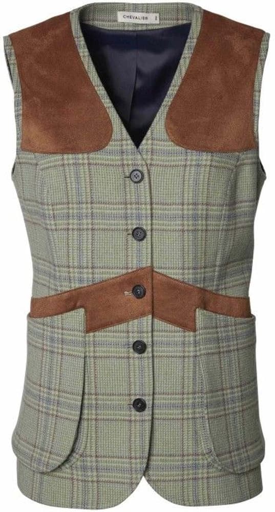 Advie Tweed naisten ampumaliivi, Willow Green Checked, view: 0