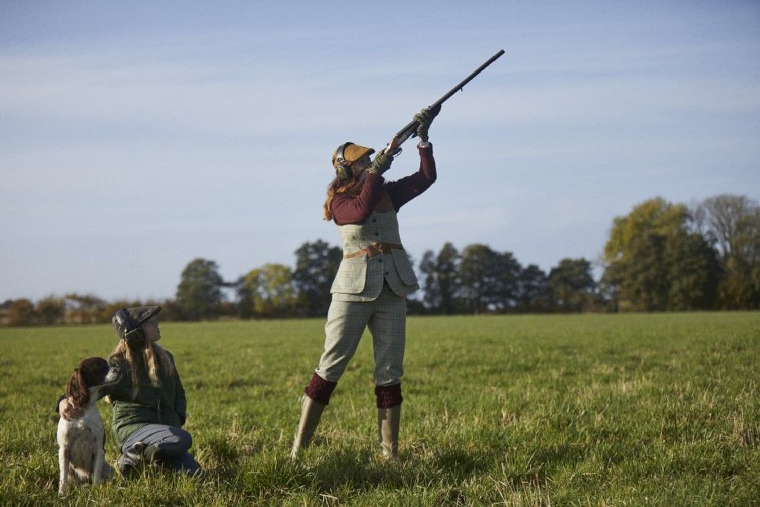 Advie Tweed naisten ampumaliivi, Willow Green Checked, view: 5