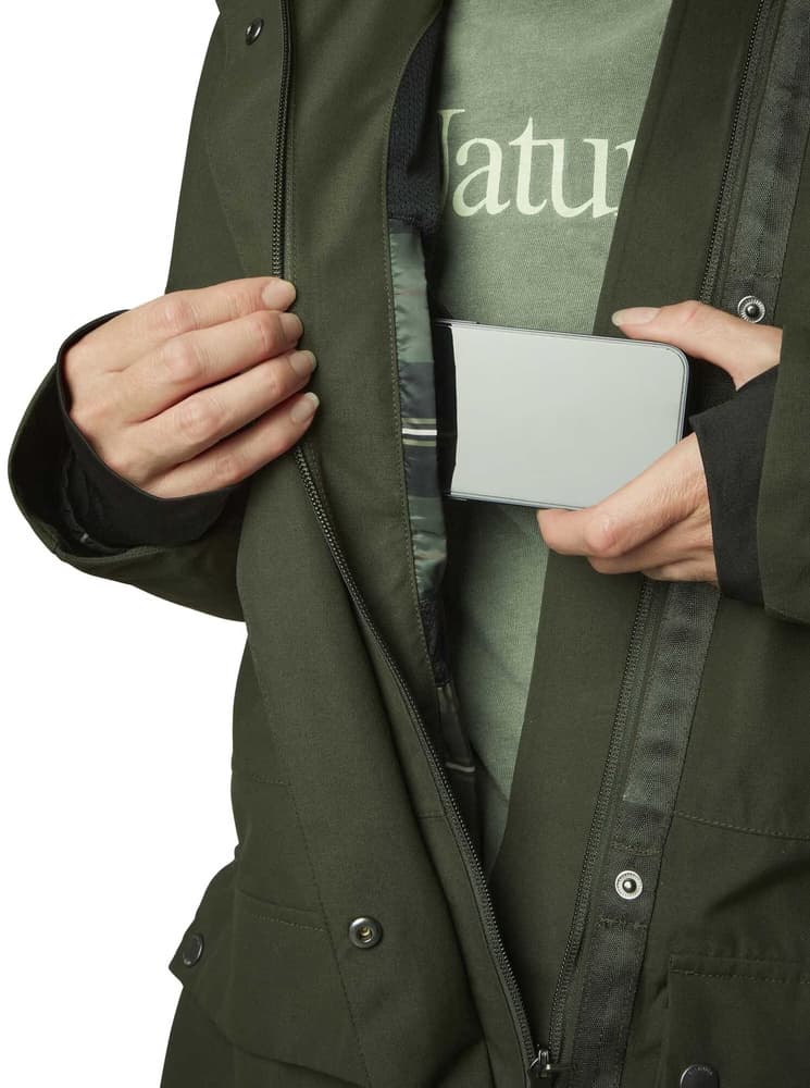 Fractus Chevalite Rain Coat naisten sadeviitta, Tobacco Green, view: 5