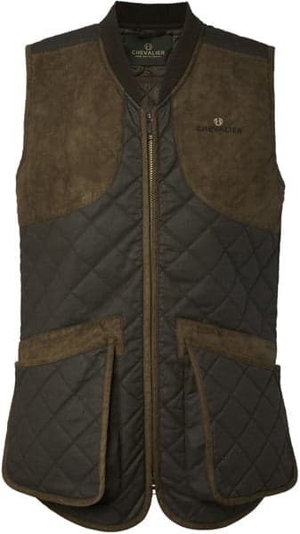 Vintage Shooting Vest ammuntaliivi, Leather Brown, view: 0