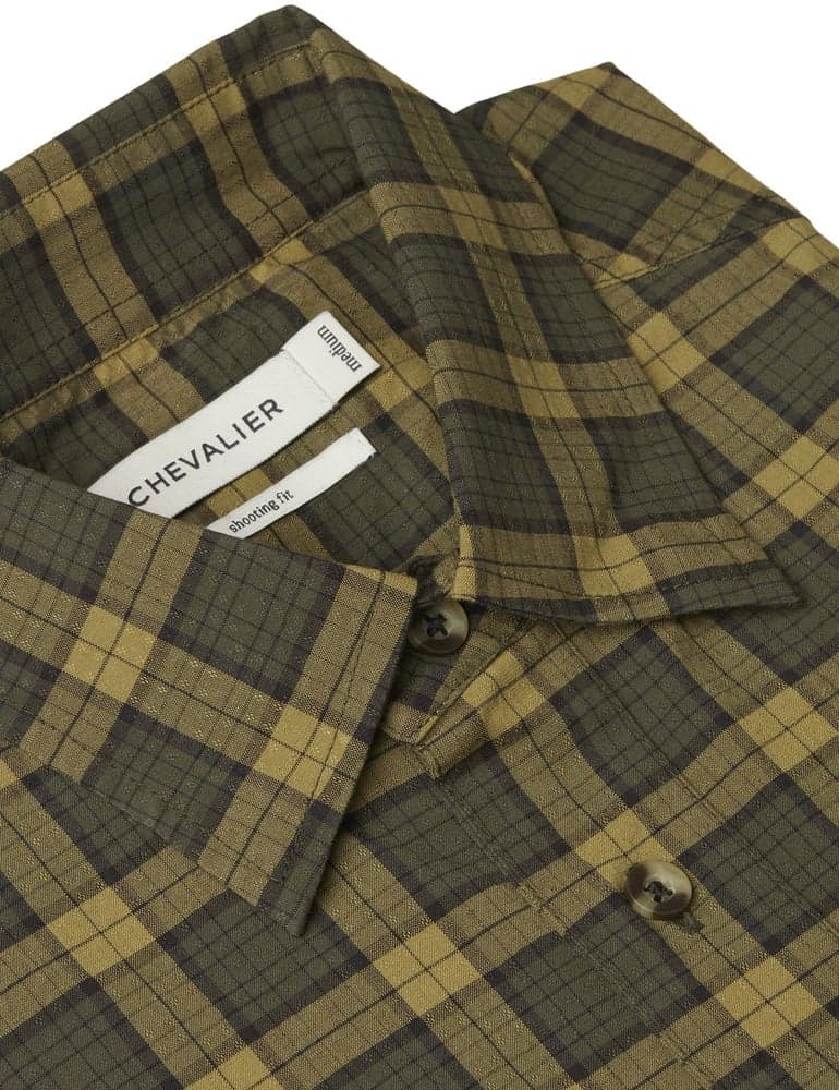 Creek Shooting Fit Coolmax Shirt paita, Moss Checked, view: 1