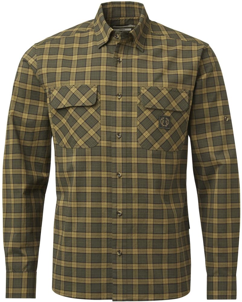 Creek Shooting Fit Coolmax Shirt paita, Moss Checked, view: 0