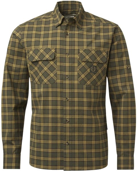 Creek Shooting Fit Coolmax Shirt paita, Moss Checked, view: 0