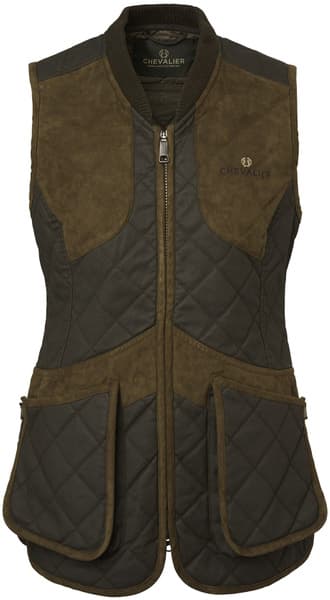 Vintage Shooting Vest naisten ammuntaliivi, Leather Brown, view: 0