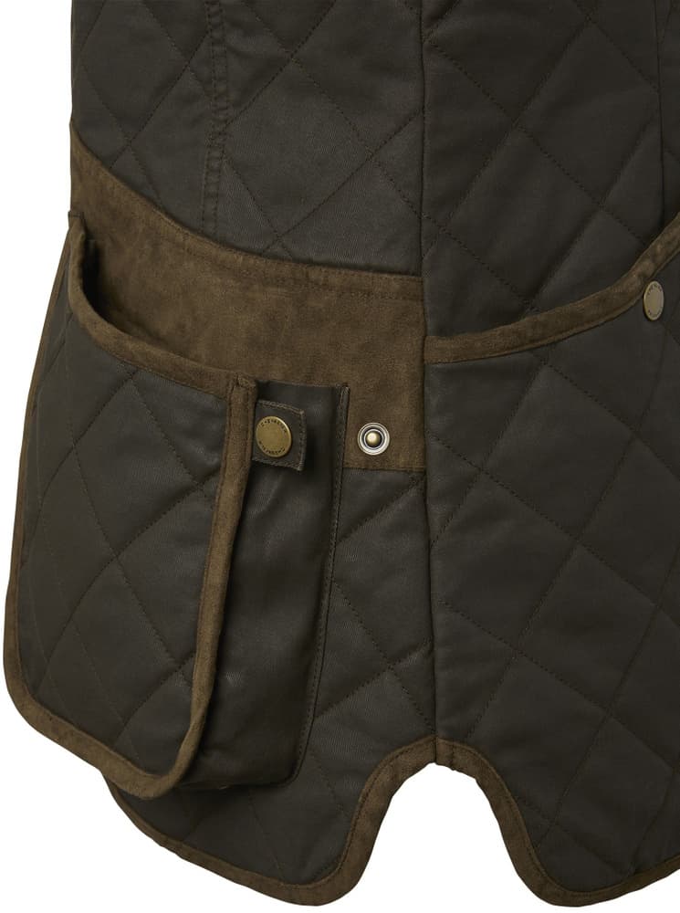 Vintage Shooting Vest naisten ammuntaliivi, Leather Brown, view: 2