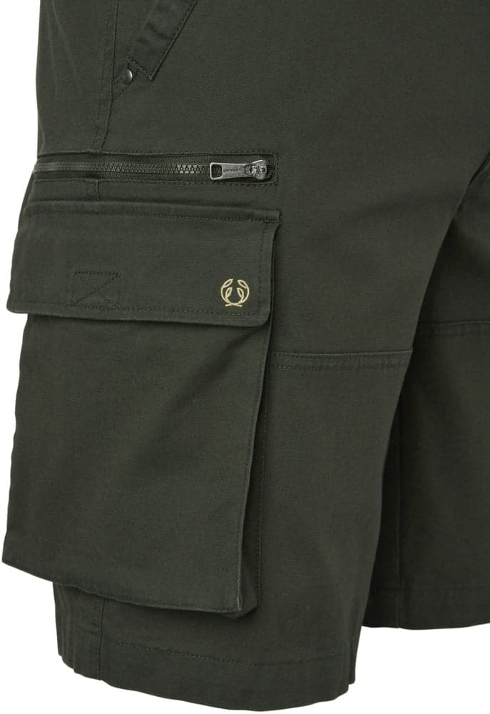 Jay Shorts puuvillashortsit, tummanvihreä, view: 2