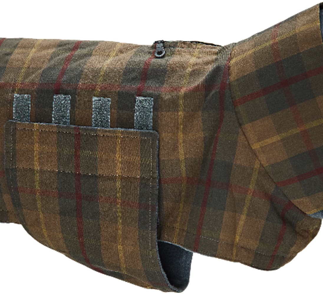Brooklyn Dog Coat Waxed Tartan koiran takki, koot 6-10, Tartan, view: 1