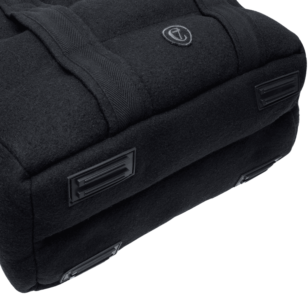 Dog Carrier Bergamo Wool koiran kantolaukku, M, Black, view: 3