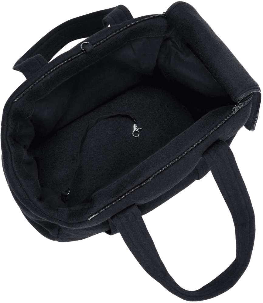 Dog Carrier Bergamo Wool koiran kantolaukku, M, Black, view: 1