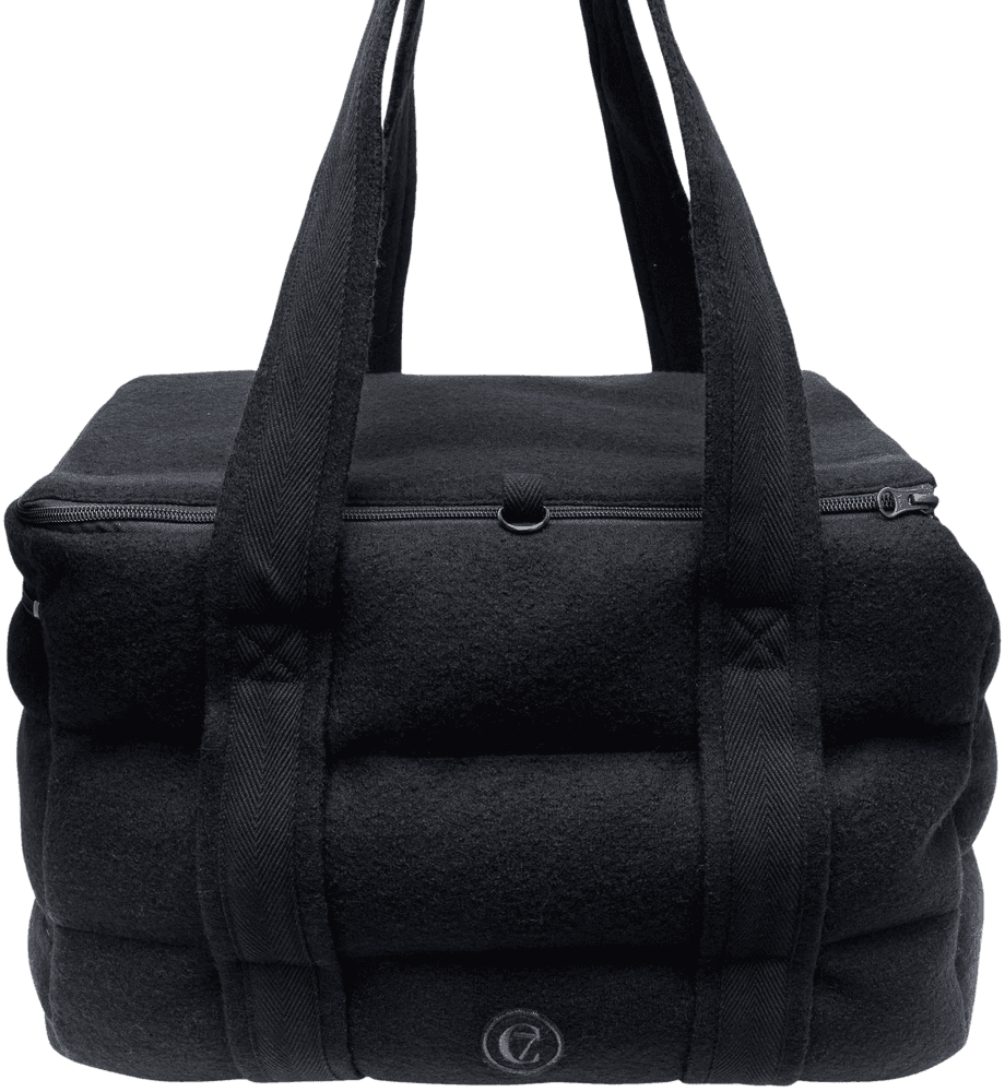 Dog Carrier Bergamo Wool koiran kantolaukku, M, Black, view: 2