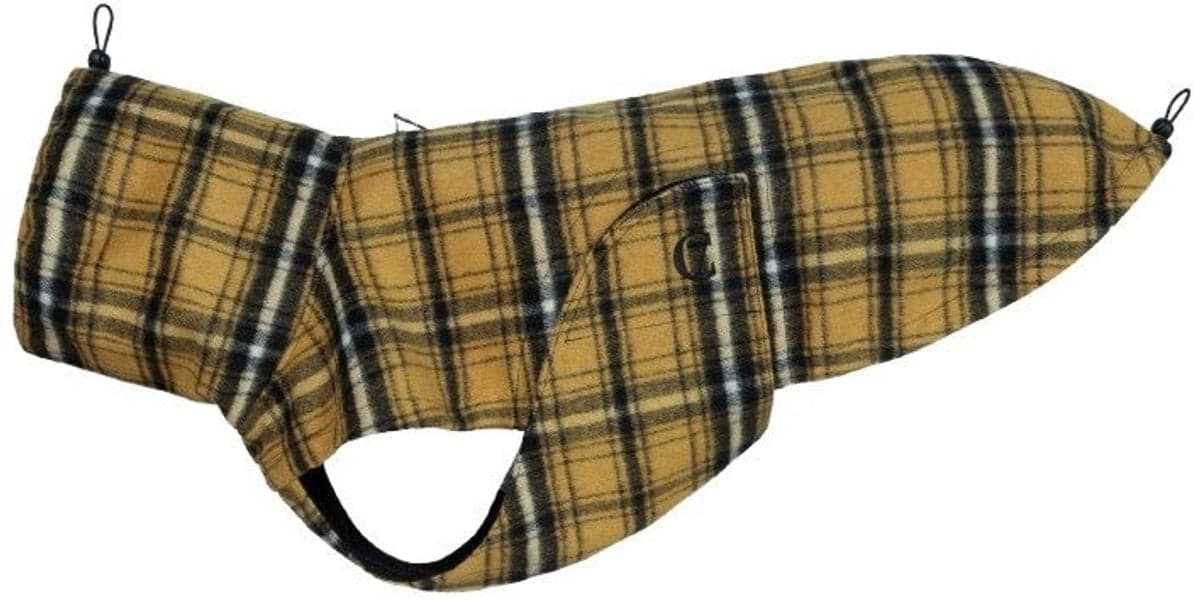 Dog Rain Coat Glasgow Plaid koiran takki, koko 2, Yellow, view: 0