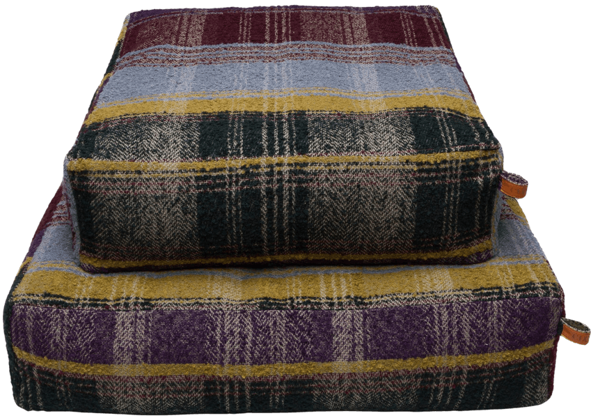 Cube Tartan koiranpeti, L, Purple, view: 1