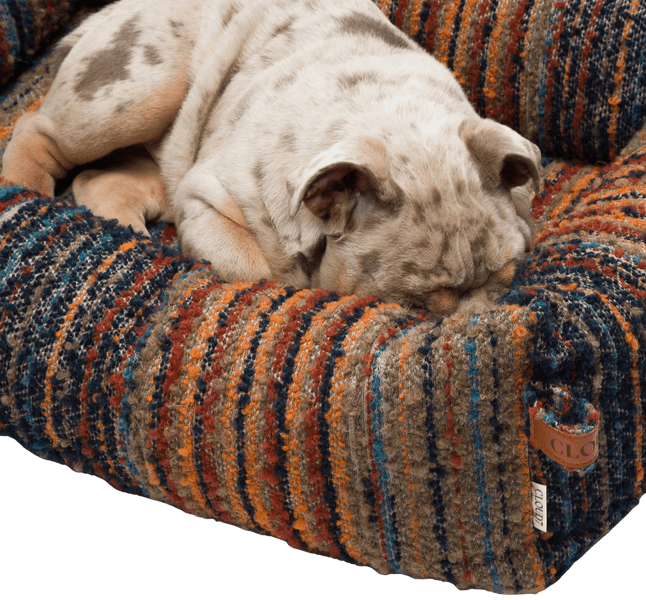 Sleepy Stripes koiranpeti, L, Blue-Red, view: 1