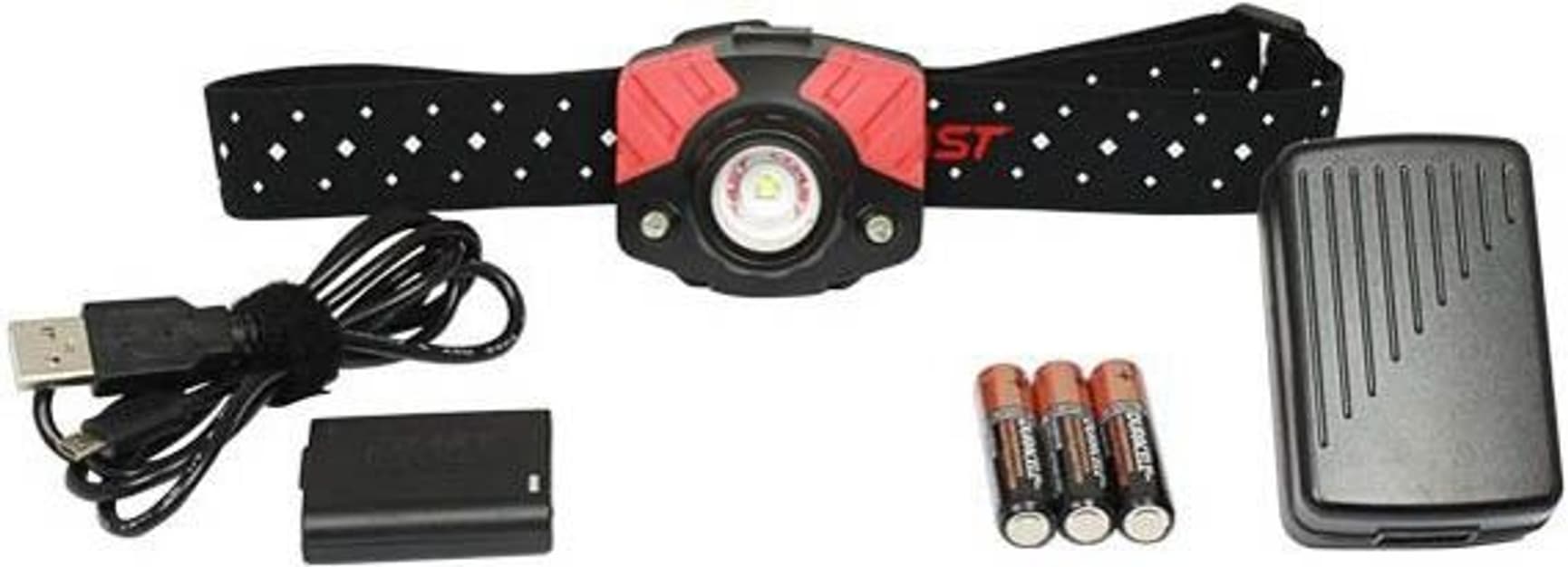 COAST FL75R ladattava otsalamppu, puna/musta, view: 2