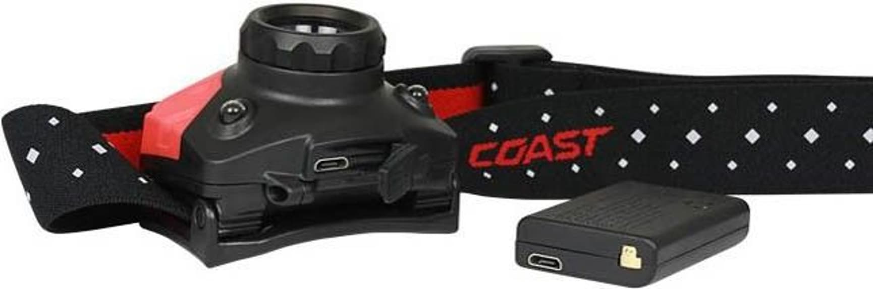 COAST FL75R ladattava otsalamppu, puna/musta, view: 1