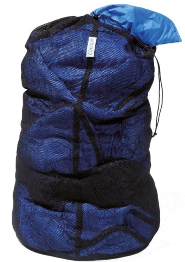 verkkokankainen makuupussin säilytyspussi, musta, view: 0