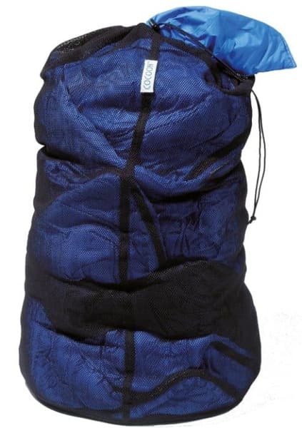 verkkokankainen makuupussin säilytyspussi, musta, view: 0