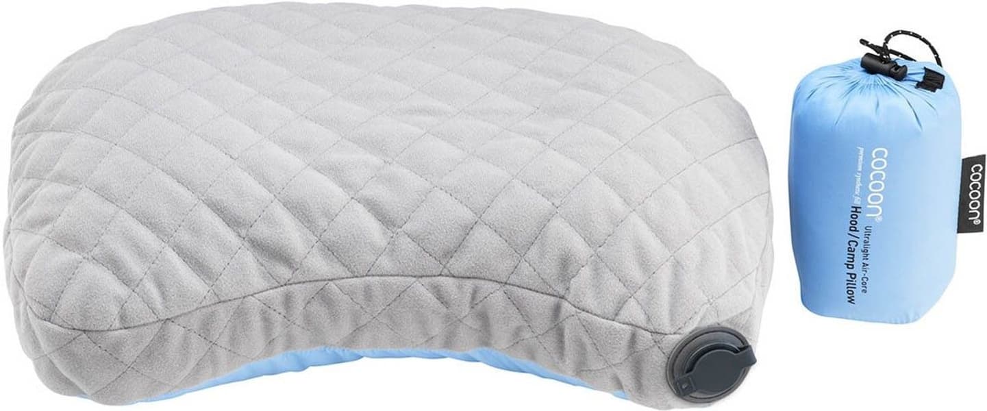 Air Core Pillow Hood/Camp UL retkityyny, vaaleansininen/harmaa, view: 1