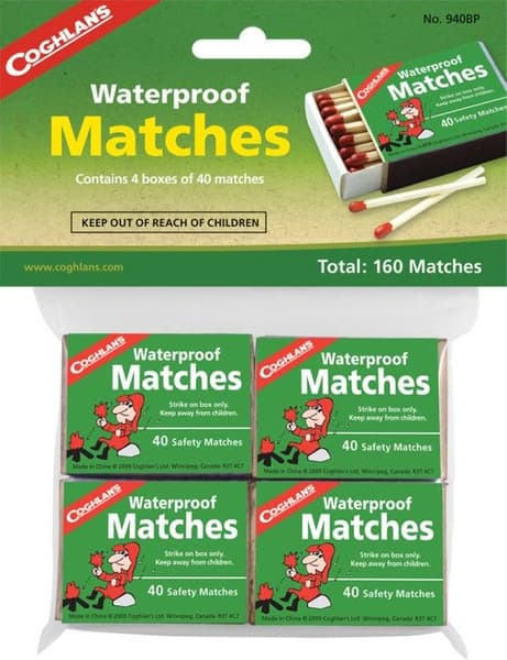 Coghlan's vedenpitävät tulitikut, 4 askin pakkaus, view: 1