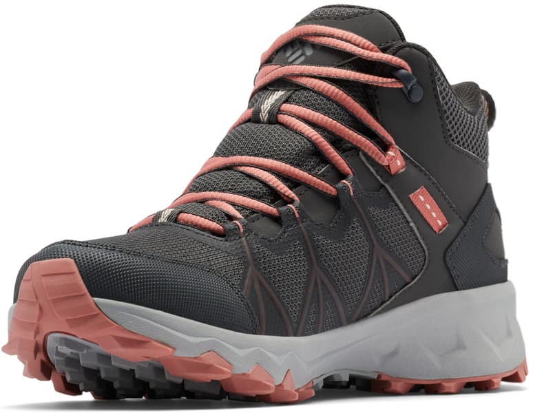 Peakfreak II Mid Outdry naisten ulkoilukenkä, tummanharmaa/koralli, view: 1