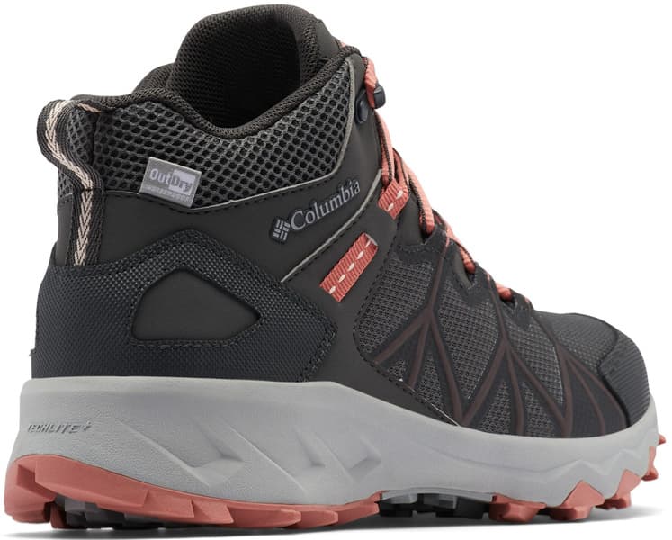 Peakfreak II Mid Outdry naisten ulkoilukenkä, tummanharmaa/koralli, view: 2