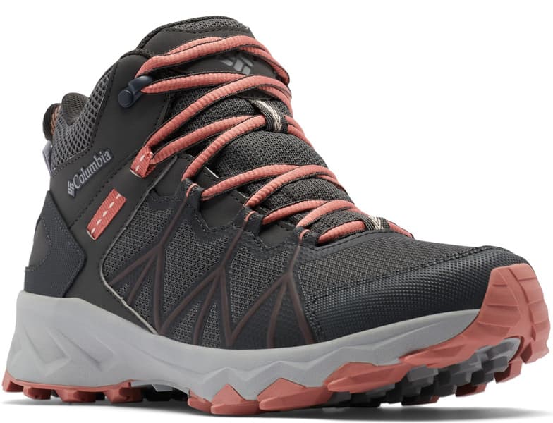 Peakfreak II Mid Outdry naisten ulkoilukenkä, tummanharmaa/koralli, view: 0