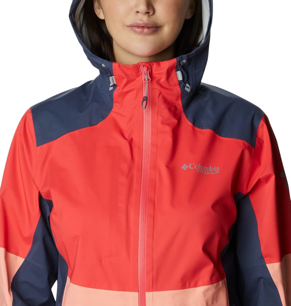 Titan Pass 2.5L Shell naisten kuoritakki, Red Hibiscus, view: 4