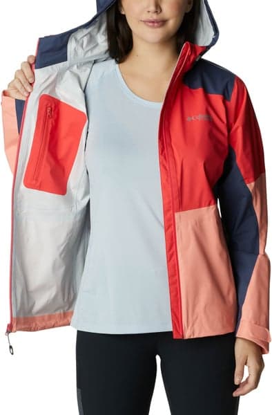 Titan Pass 2.5L Shell naisten kuoritakki, Red Hibiscus, view: 5