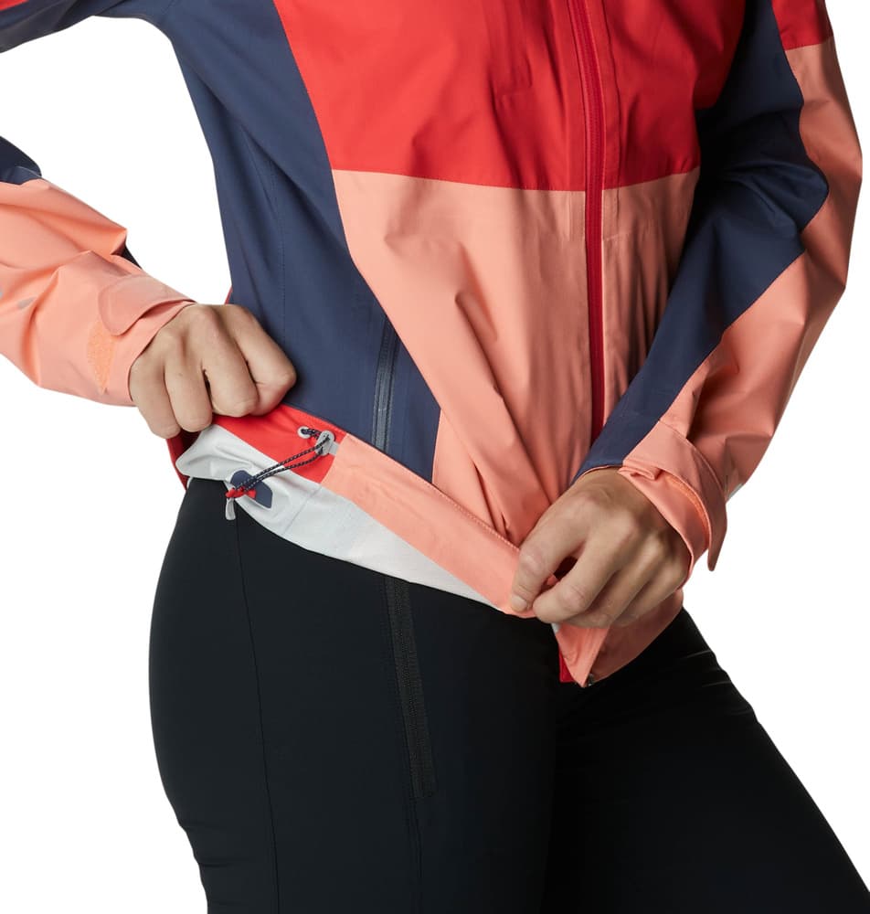 Titan Pass 2.5L Shell naisten kuoritakki, Red Hibiscus, view: 7