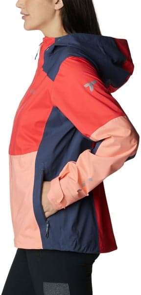 Titan Pass 2.5L Shell naisten kuoritakki, Red Hibiscus, view: 3