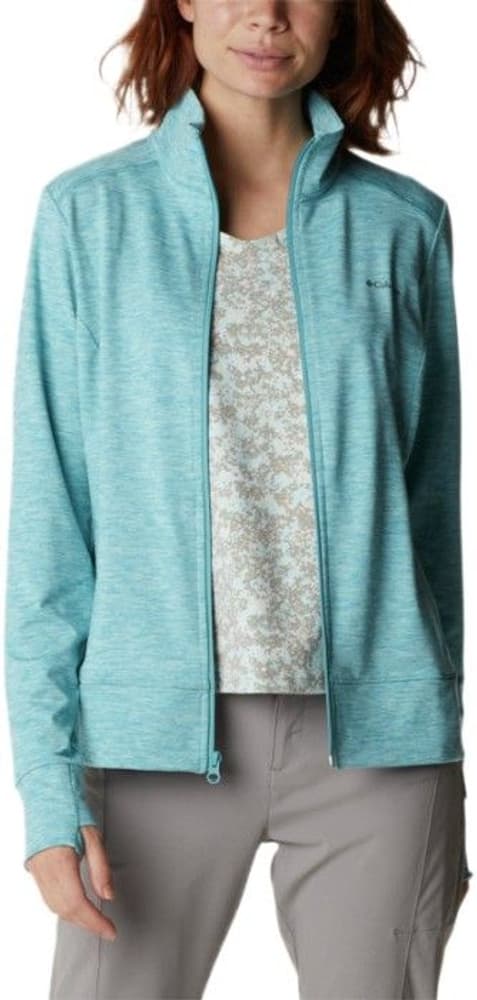 Weekend Adventure Full Zip naisten pitkähihainen, vaaleansininen, view: 2