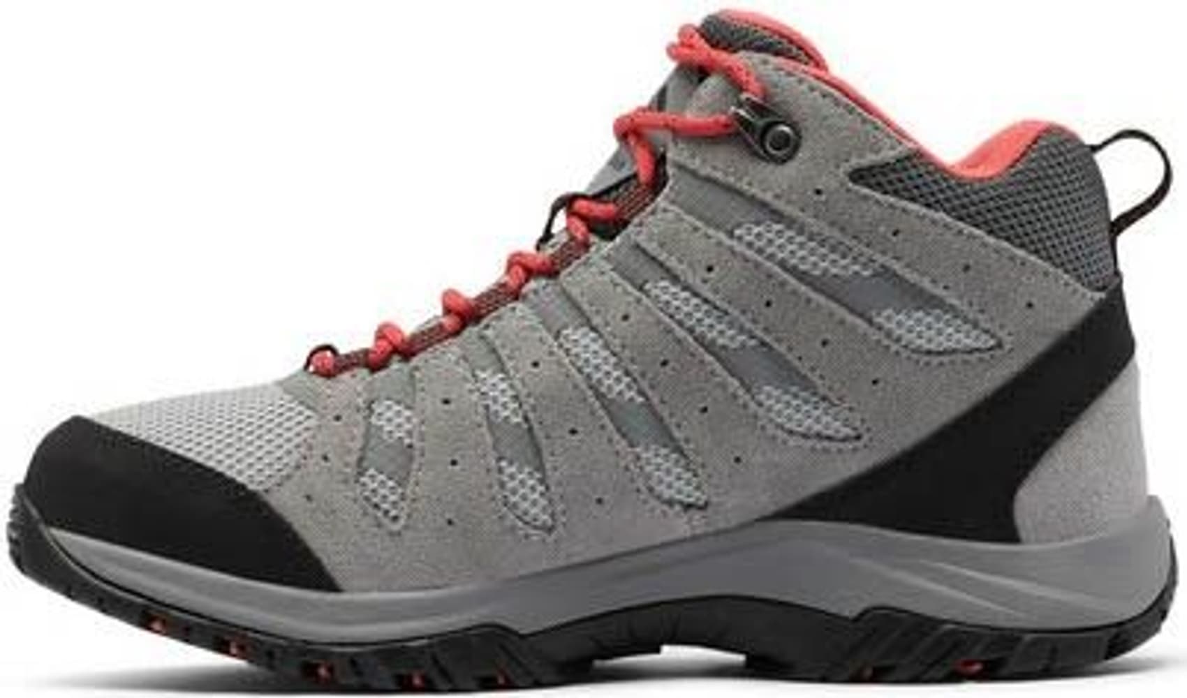 W's Redmond III Mid Waterproof naisten vaelluskenkä, harmaa/punainen, view: 2