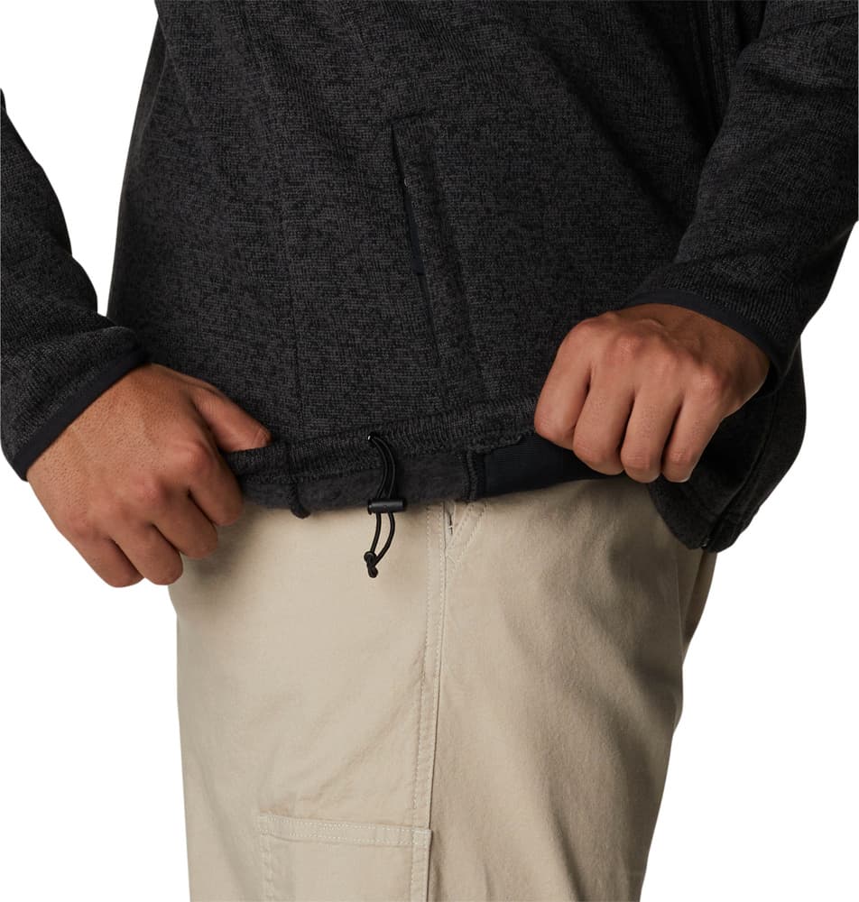 Sweater Weather Full Zip fleecetakki, Black Heather, view: 5