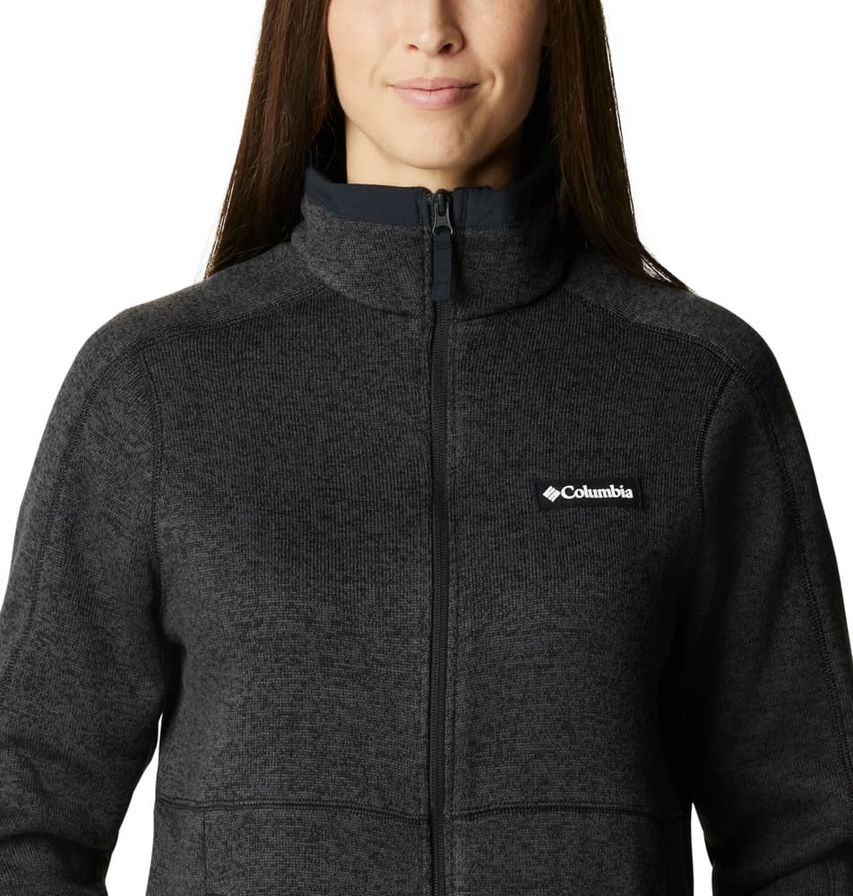 Sweater Weather Full Zip naisten fleecetakki, Black Heather, view: 4