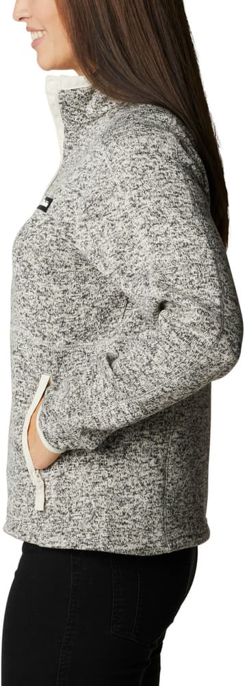 Sweater Weather Full Zip naisten fleecetakki, Chalk Heather, view: 2