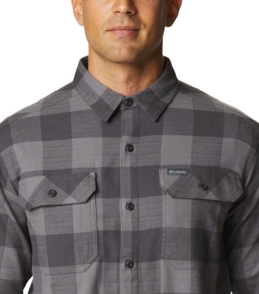 Flare Gun Stretch Flannel miesten paita, harmaa, view: 3