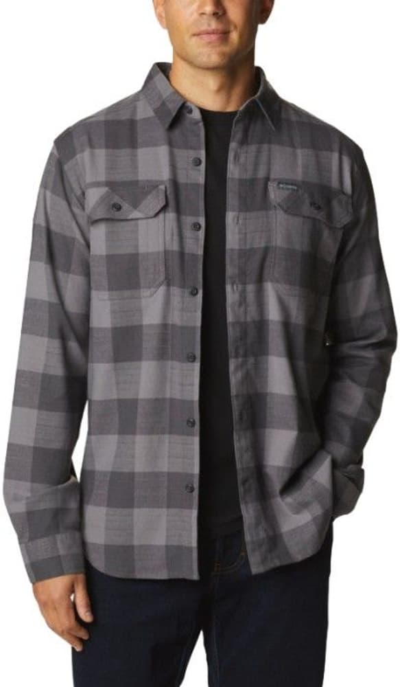 Flare Gun Stretch Flannel miesten paita, harmaa, view: 0