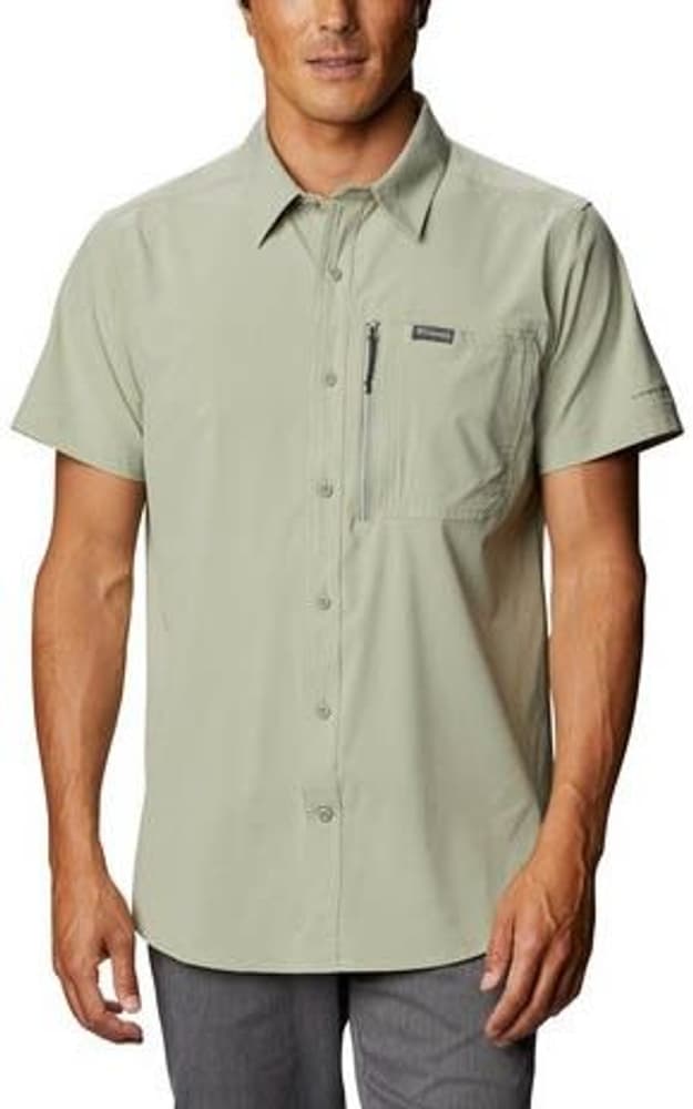 M's Triple Canyon Solid Short Sleeve II kauluspaita, vaalea sinivihreä, view: 0