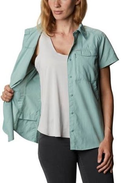 W's Silver Ridge 2.0 Short Sleeve kauluspaita, sinivihreä, view: 2