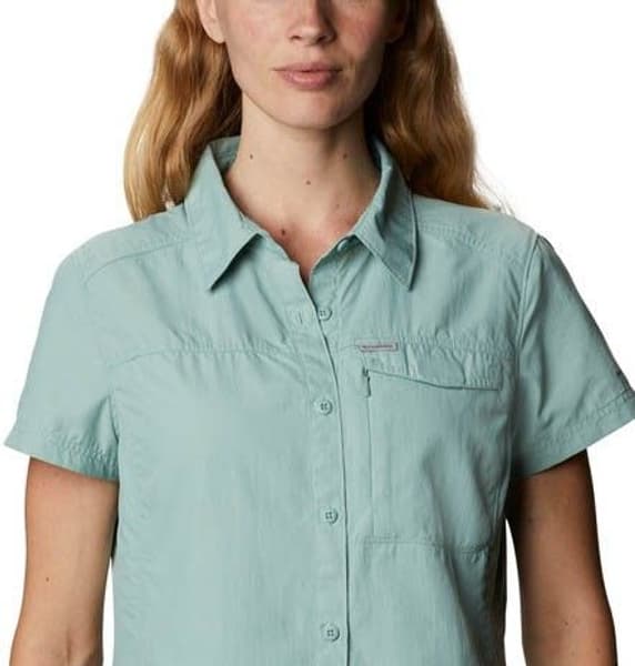 W's Silver Ridge 2.0 Short Sleeve kauluspaita, sinivihreä, productDetailPage.view: 4