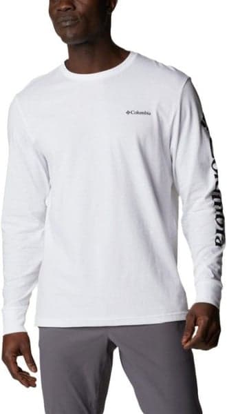 North Cascades Long Sleeve Tee puuvillapaita, valkoinen, view: 2