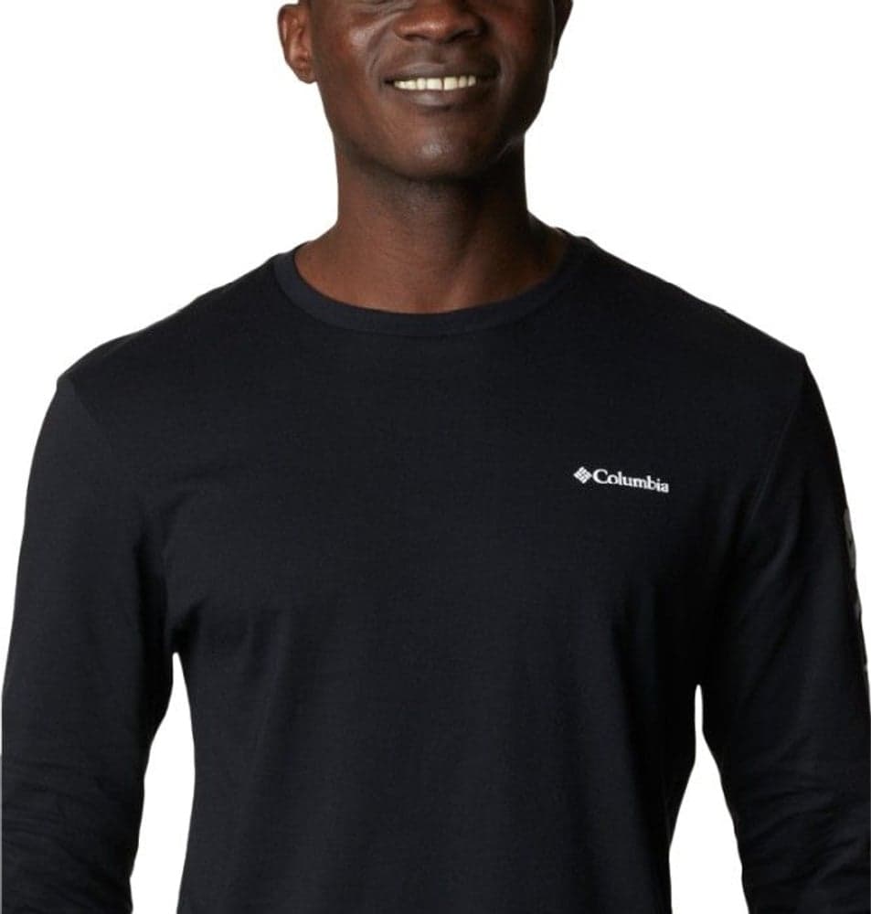 North Cascades Long Sleeve Tee puuvillapaita, musta, view: 5